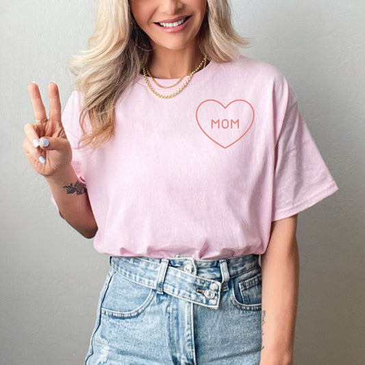 Heart MOM short sleeve Tee