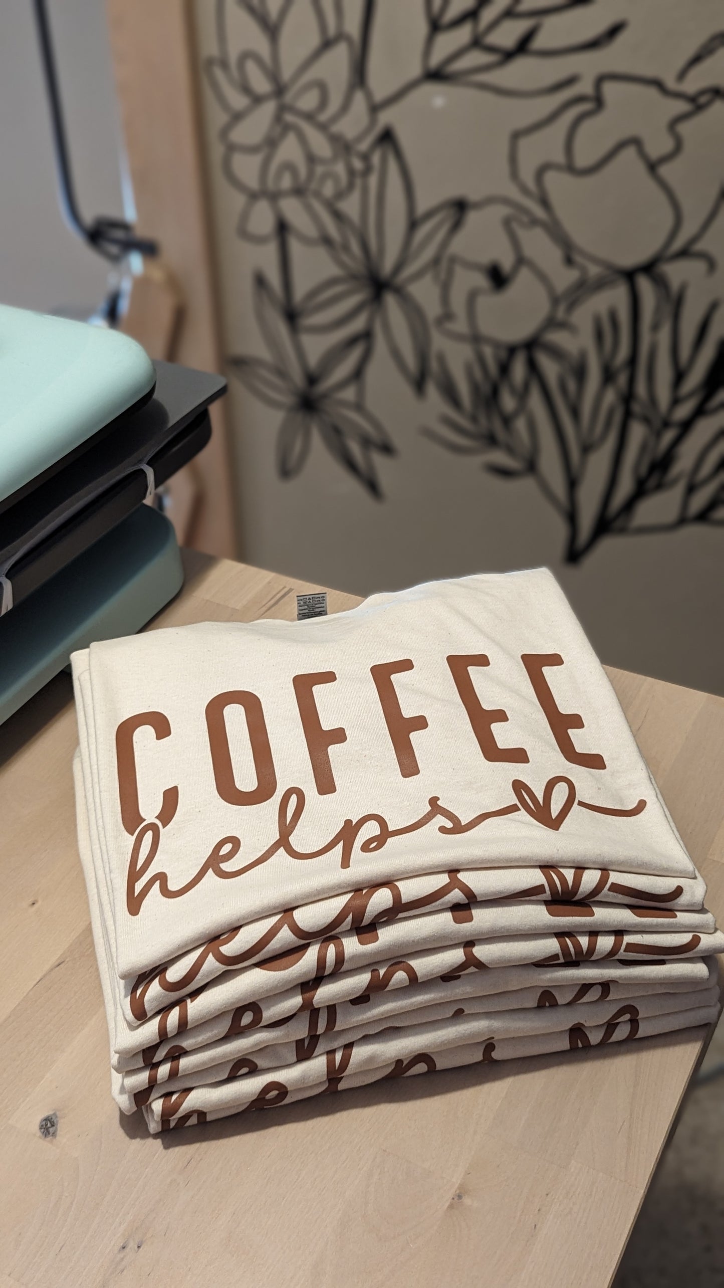Coffee Helps Tee for coffee lovers