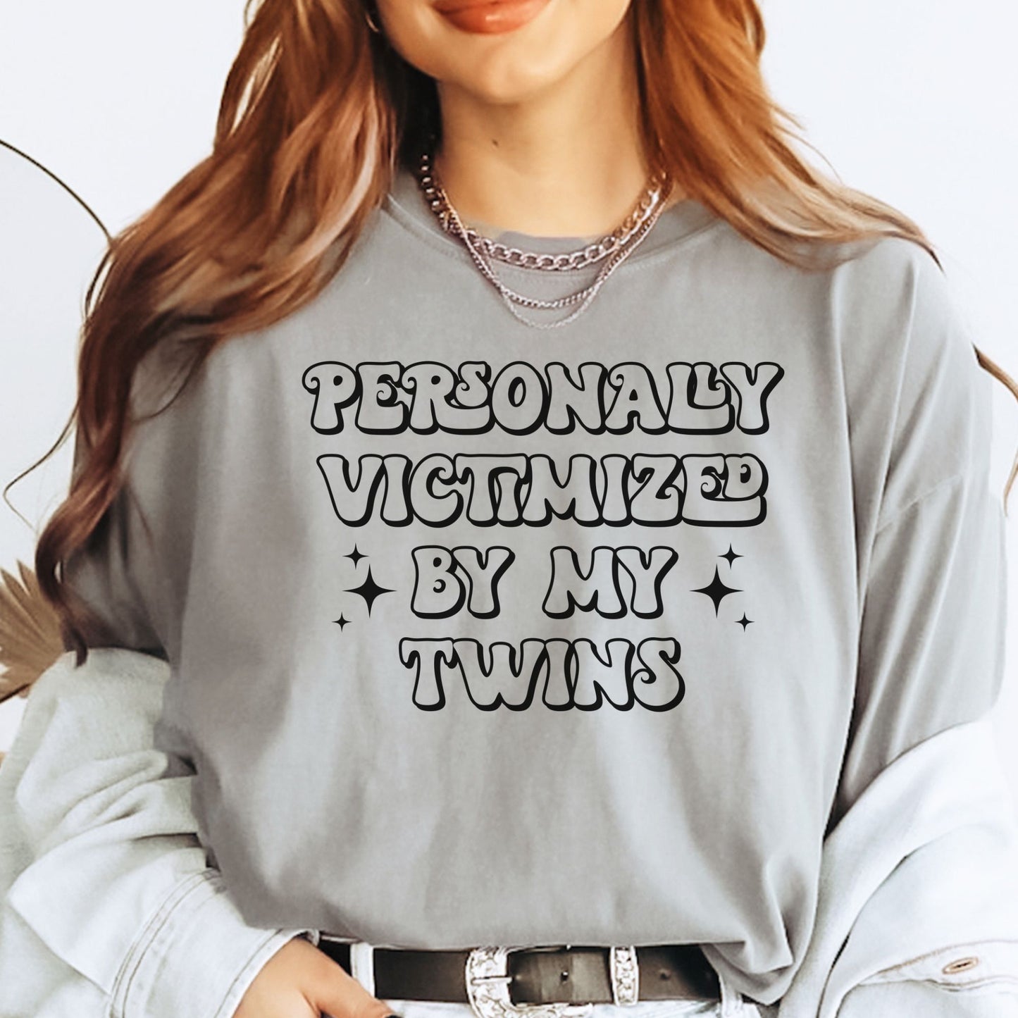 Humorous shirt for Twin Mama / Personally Victimized by my Twins Tee