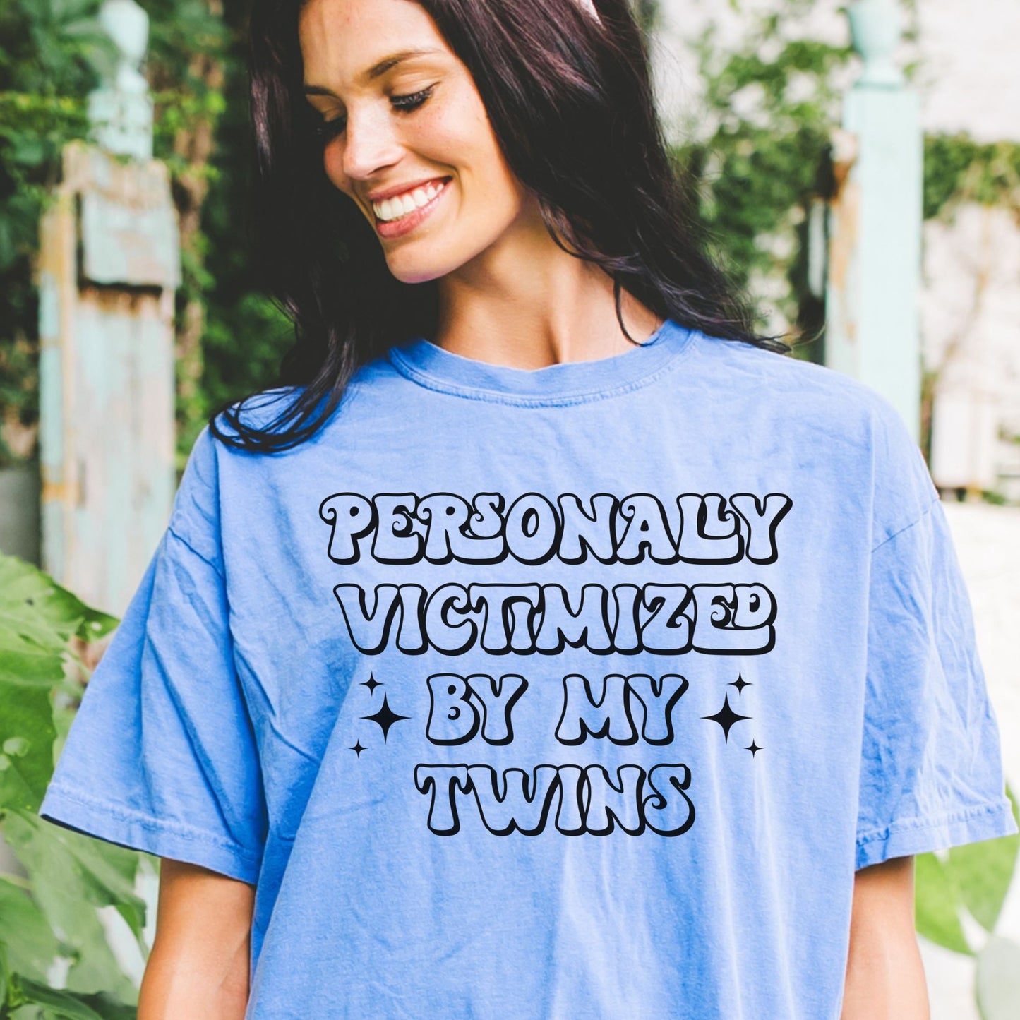 Humorous shirt for Twin Mama / Personally Victimized by my Twins Tee