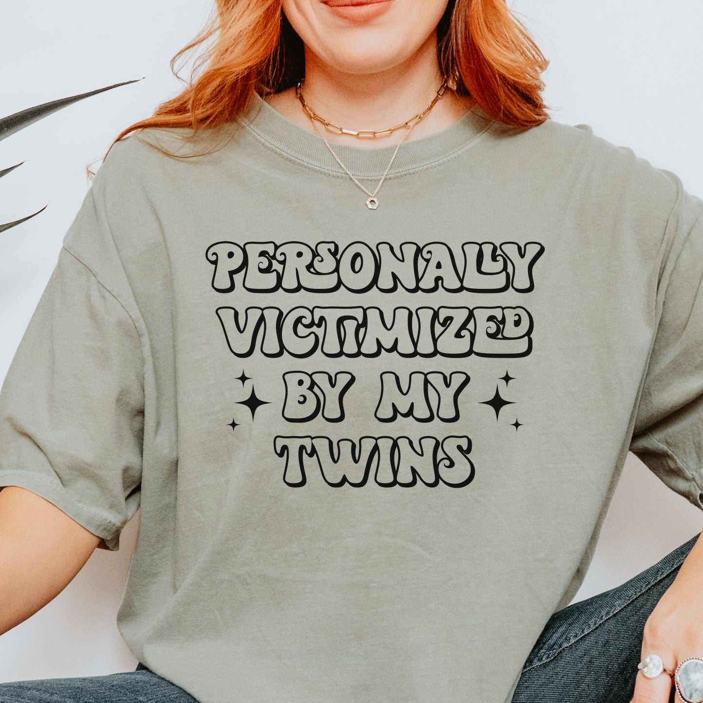 Humorous shirt for Twin Mama / Personally Victimized by my Twins Tee