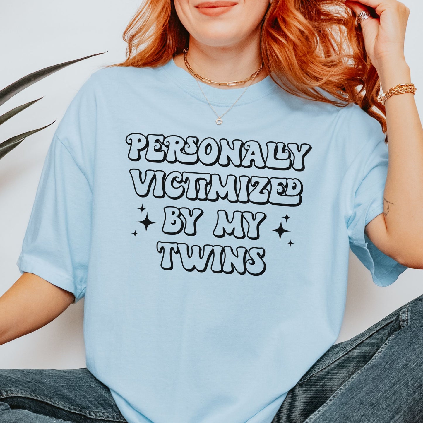 Humorous shirt for Twin Mama / Personally Victimized by my Twins Tee