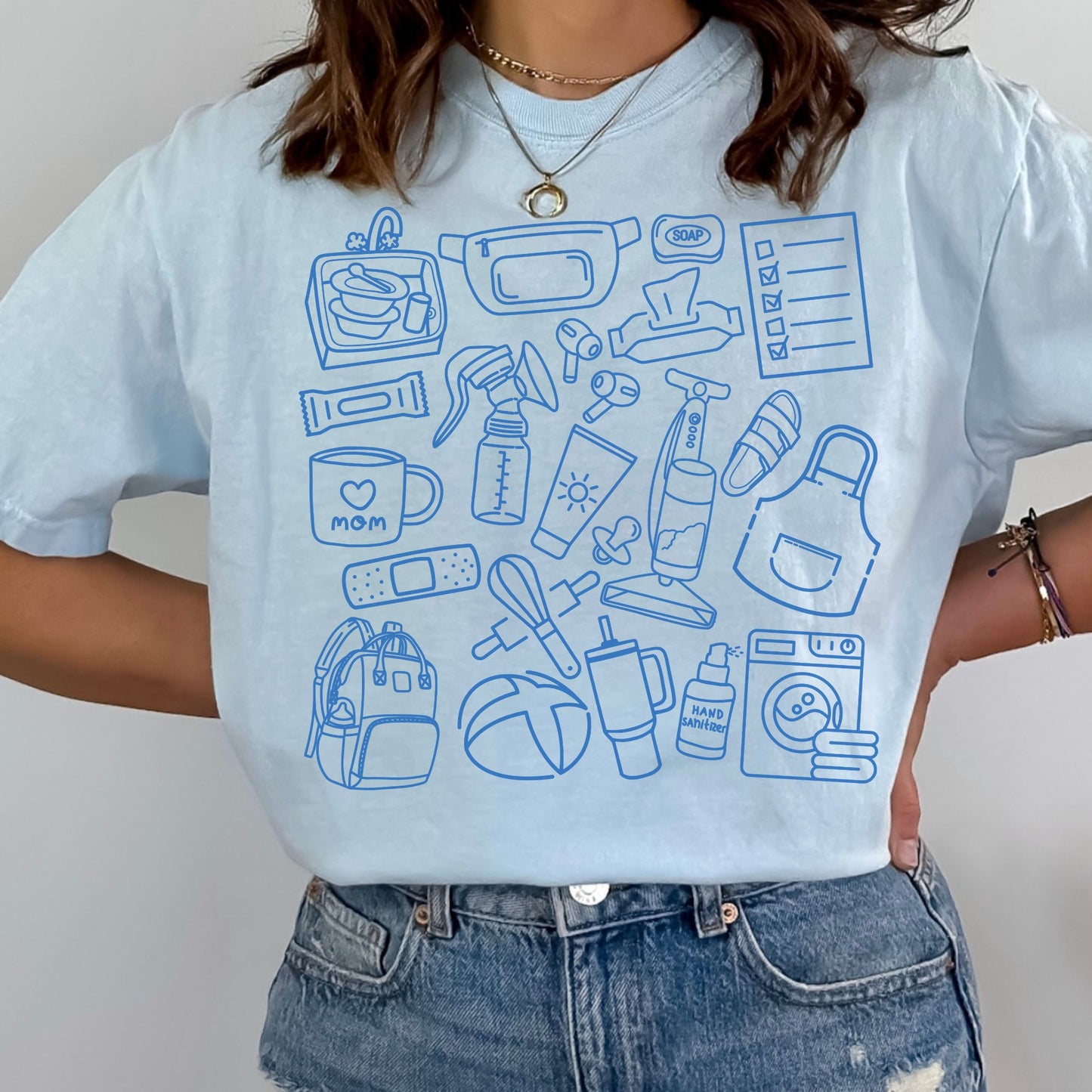 Stay at Home Mom Doodle T-shirt