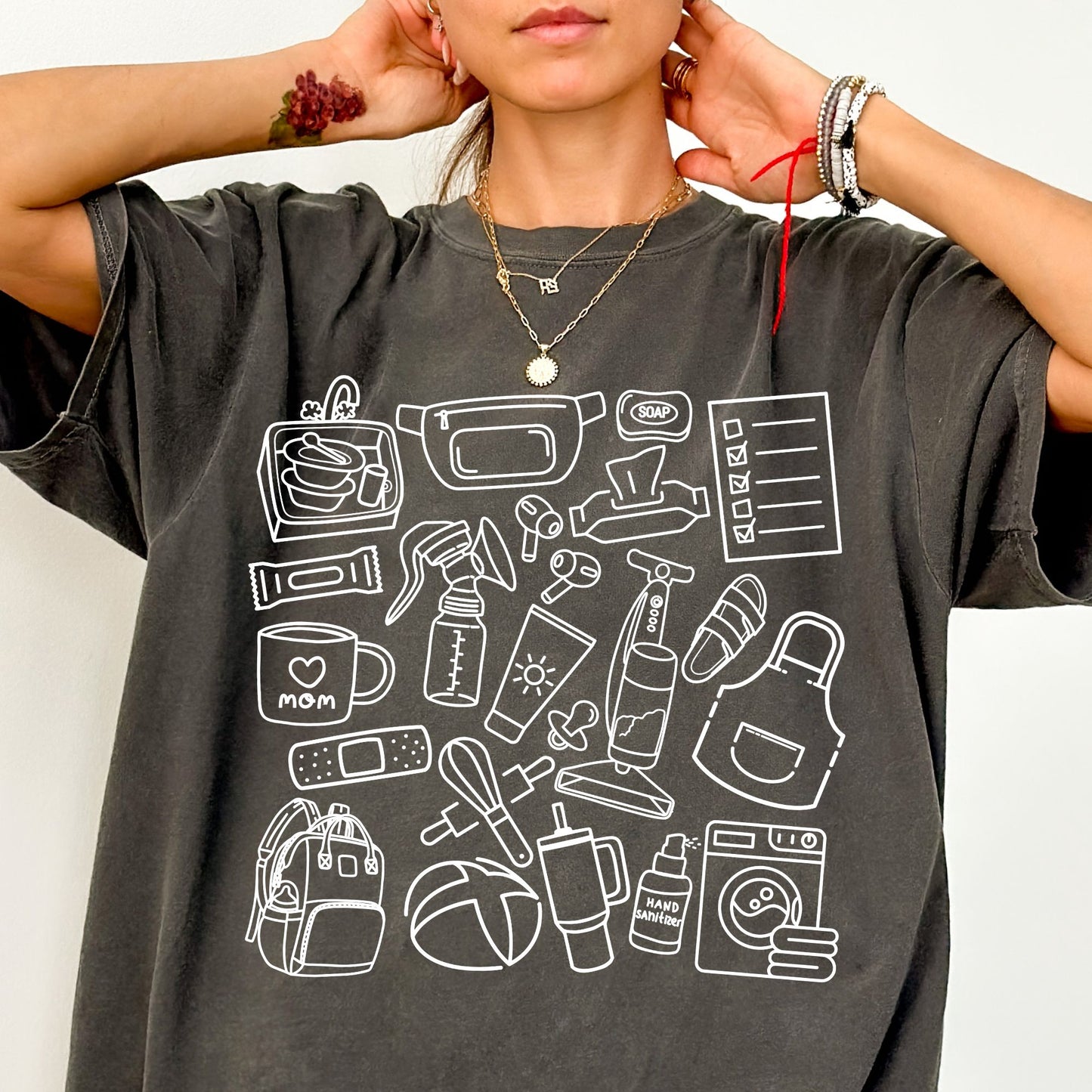 Stay at Home Mom Doodle T-shirt