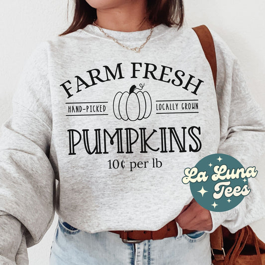 Farm Fresh Pumpkins Fall Pumpkin Patch Sweatshirt