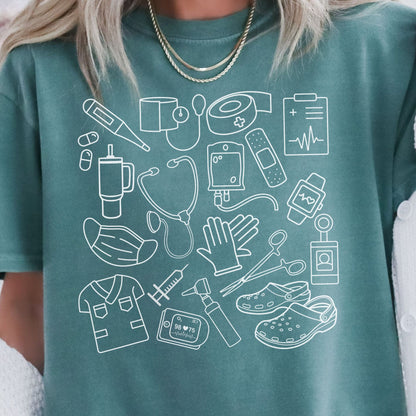 Nursing Doodle T-shirt
