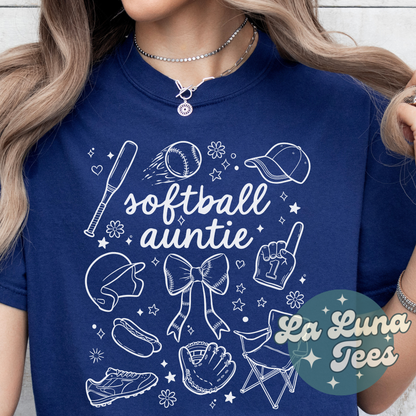 Baseball Softball Mama Auntie Bleacher Years Biggest and loudest Fan T-shirt