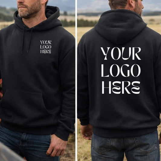 Custom Logo Hoodie Sweatshirt for Small Business
