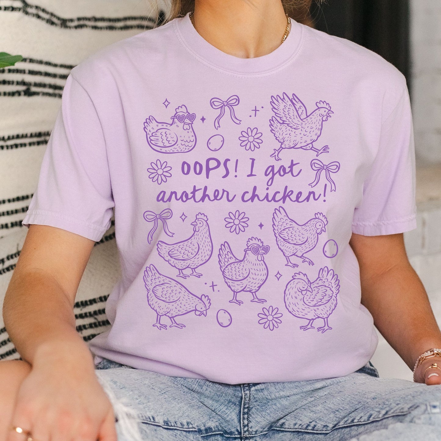 Chicken Doodle Shirt for local Farmer Gardener oops I bought another chicken tee