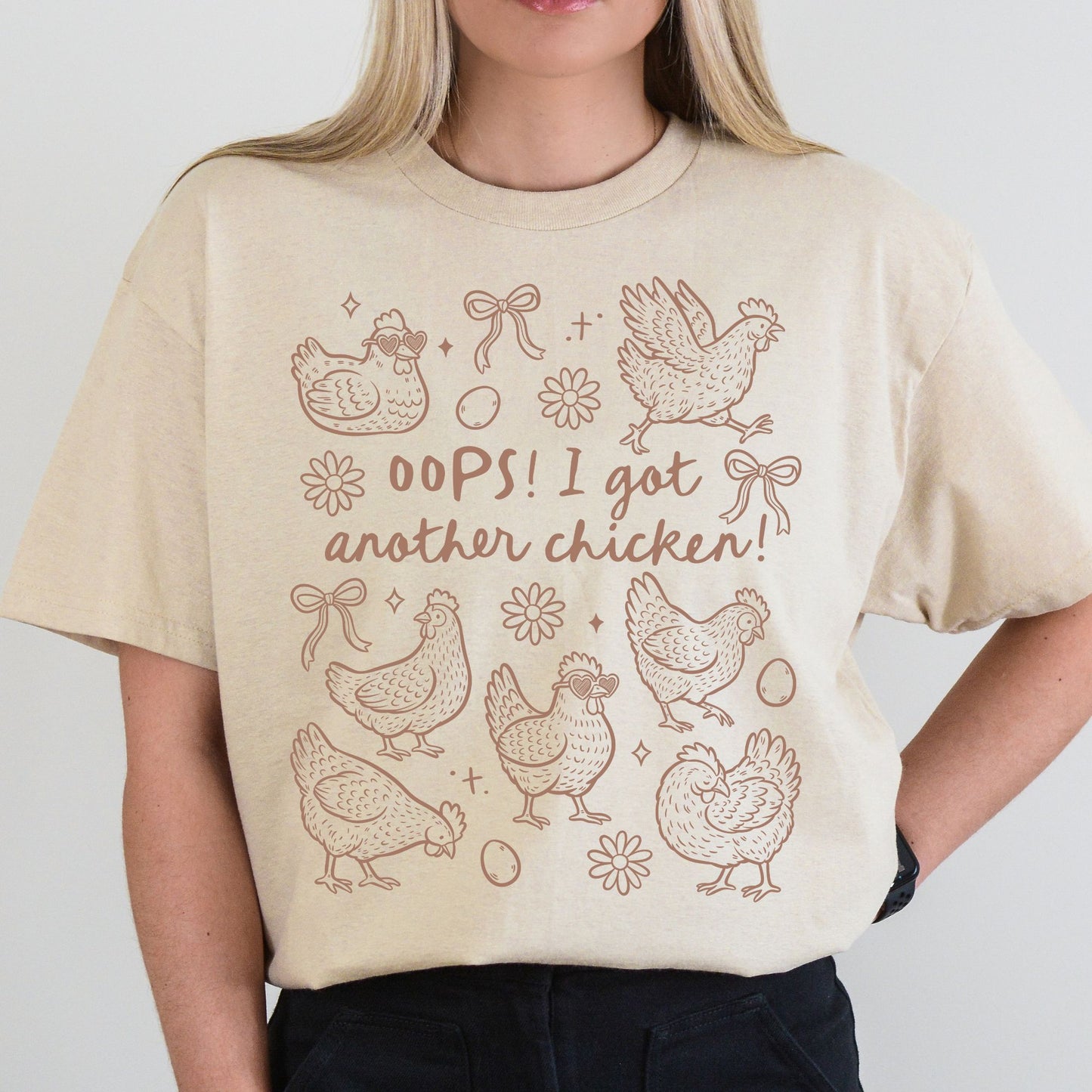 Chicken Doodle Shirt for local Farmer Gardener oops I bought another chicken tee