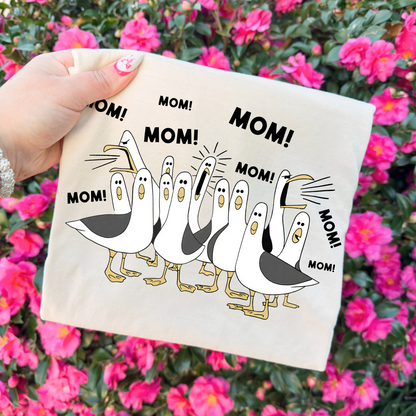 MOM! Birds Tee, funny tshirt for mama, mommy humorous shirt