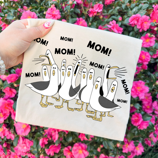 MOM! Birds Tee, funny tshirt for mama, mommy humorous shirt