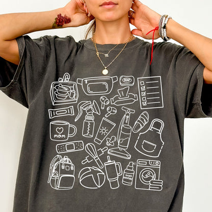 Stay at Home Mom Doodle T-shirt